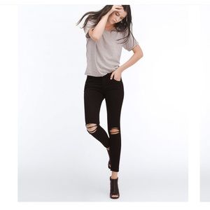 AG the legging ankle skinny jeans in black